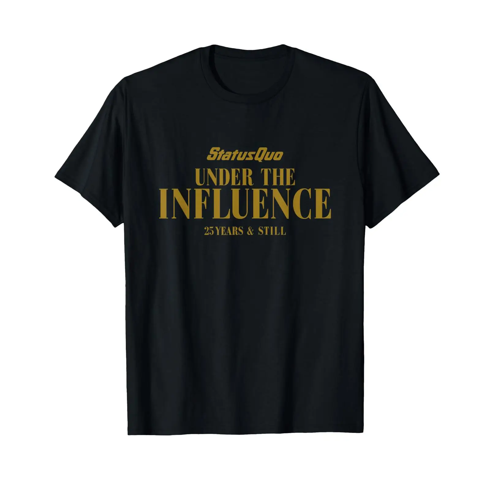 Vintage Fashion Influencer - เสื้อยืดสีดำ Status Quo Under The Influence