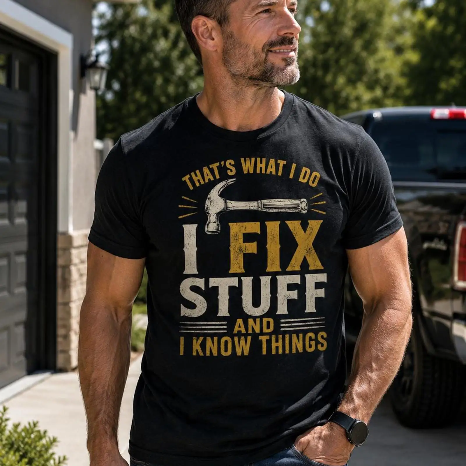 Vintage Fashion Stuff - เสื้อยืด I Fix Stuff and Know