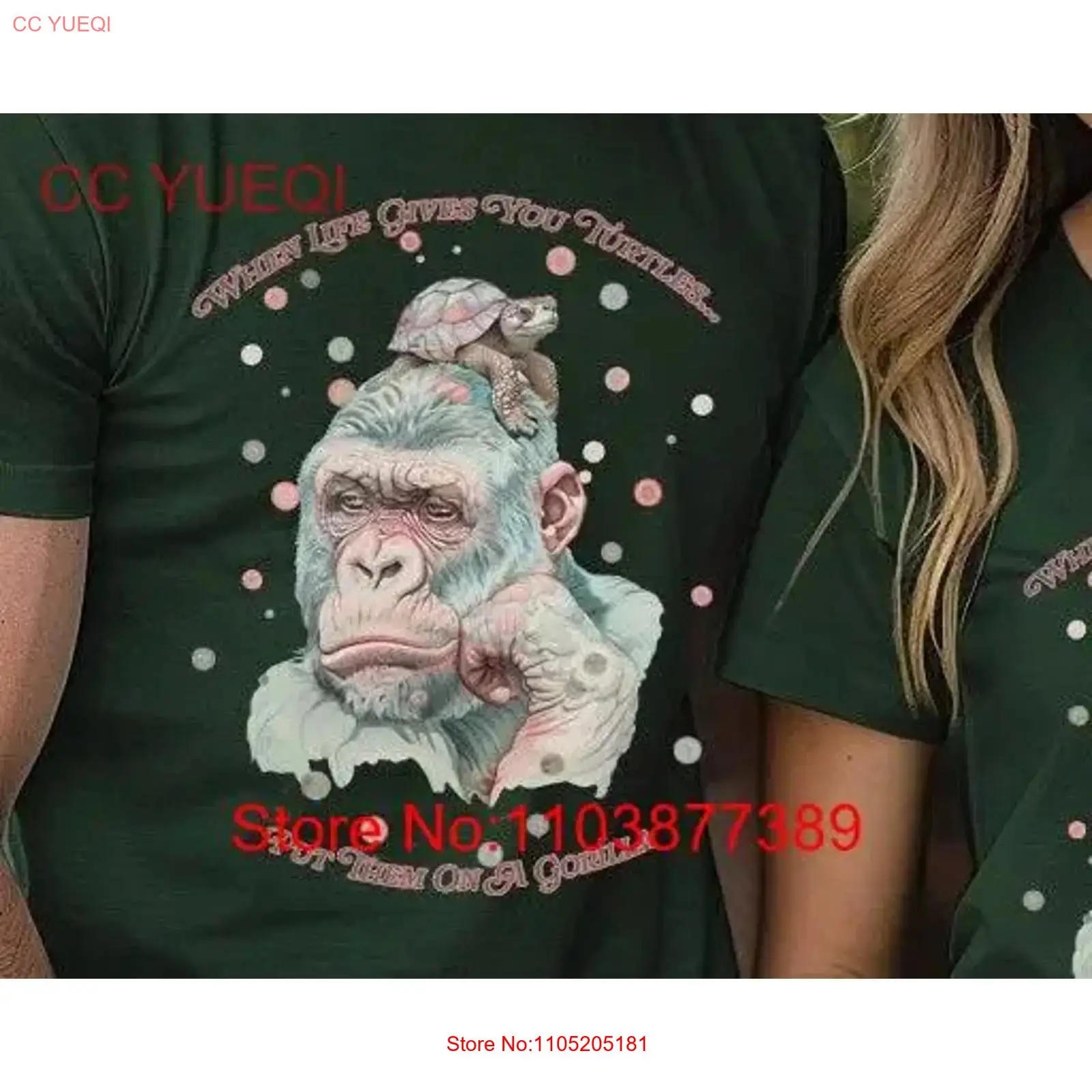 Vintage Fashion Stuff - เสื้อยืดลายกอริลลา ลายเต่า ตลก แปลกตา สวยงาม ศิลปะ