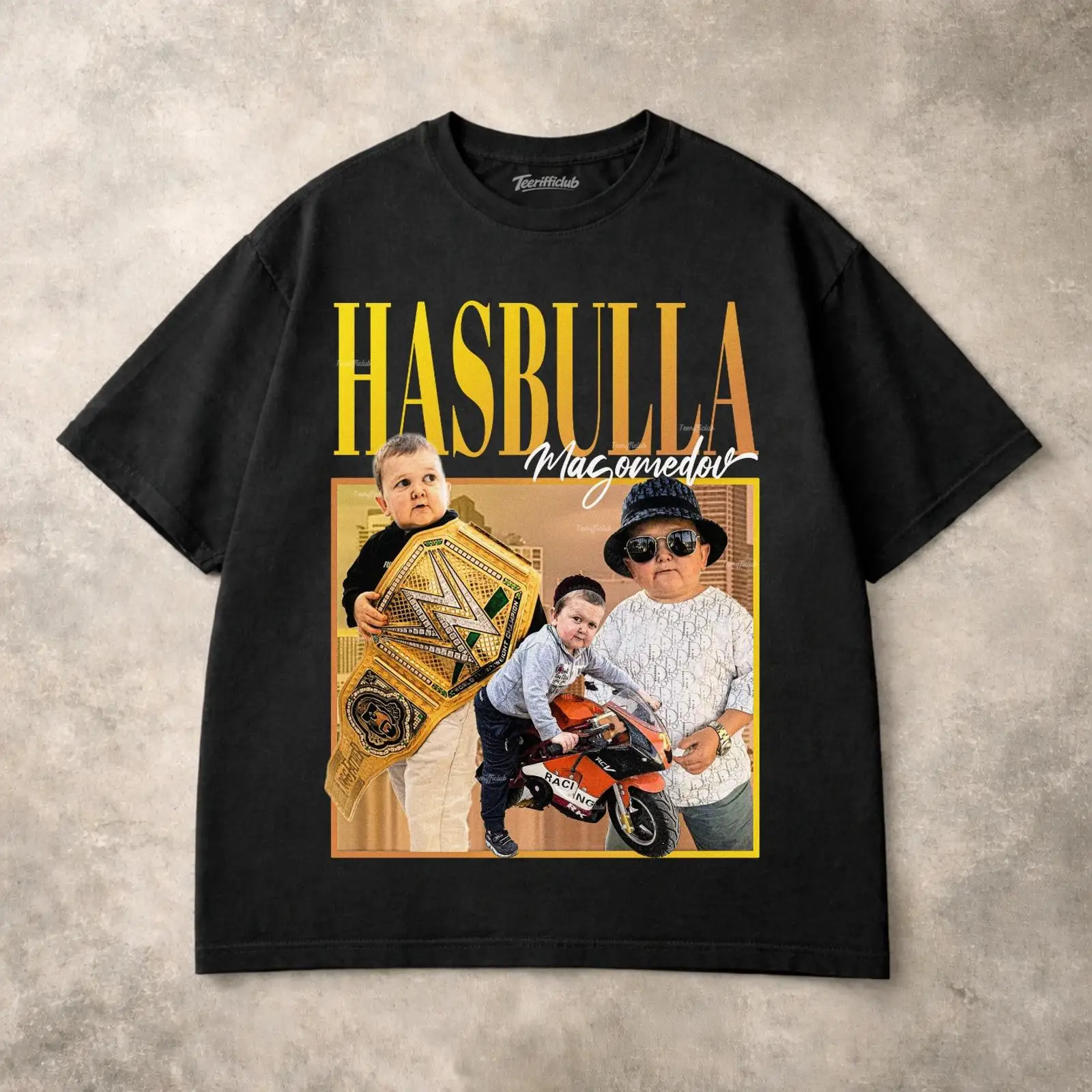 Vintage Fashion Influencer - เสื้อยืด Hasbulla ลายตลกๆ สไตล์มีม สำหรับอินฟลูเอนเซอร์ ดาราดัง