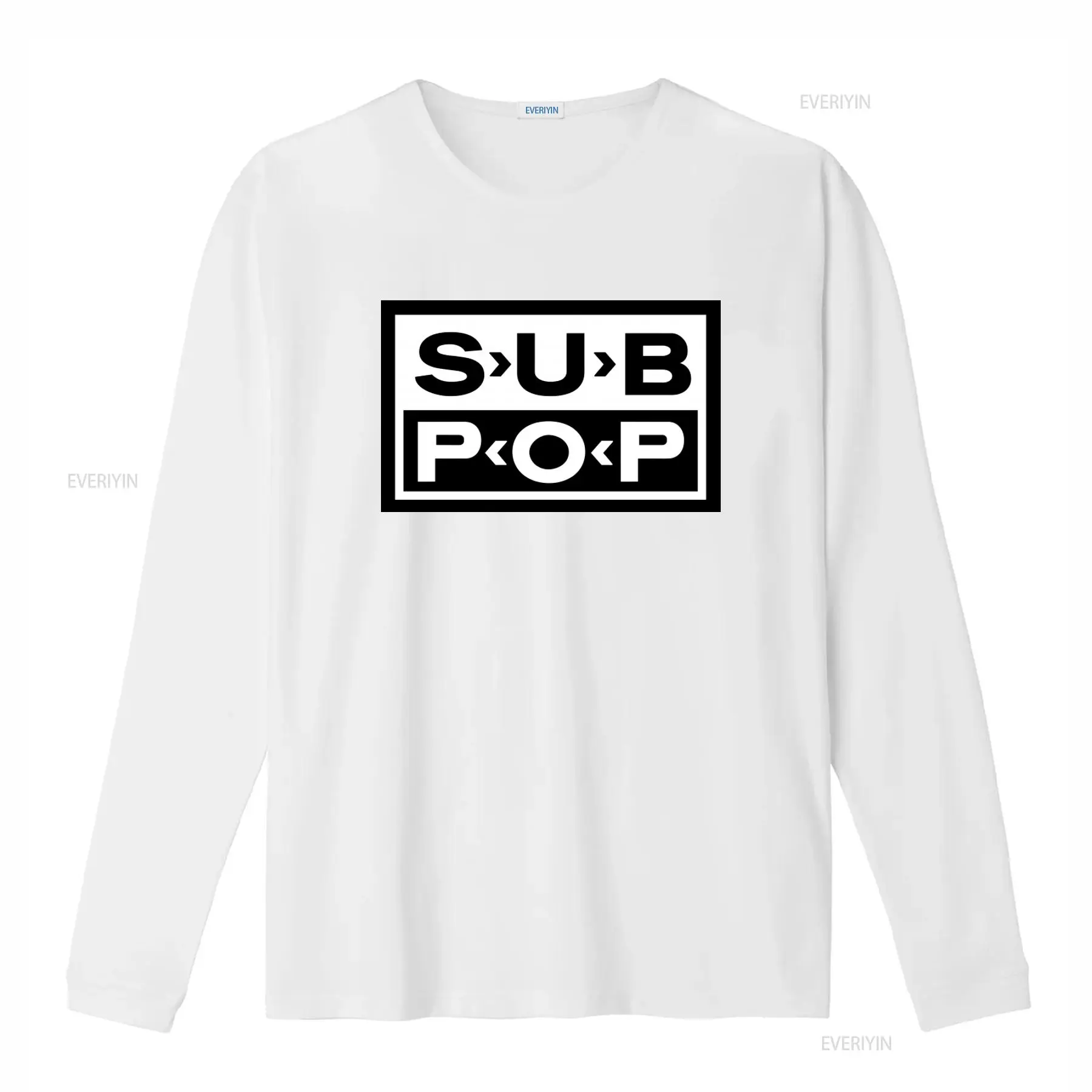 เสื้อยืดโลโก้ Sub Pop สีดำ พิม - Vintage Fashion Logo บทวิจารณ์และราคา