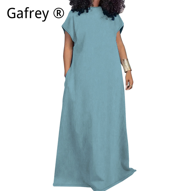 เดรสยีนส์ยาวทรงเข้ารูปสำหรับผู - Vintage Fashion Plus Size บทวิจารณ์และราคา