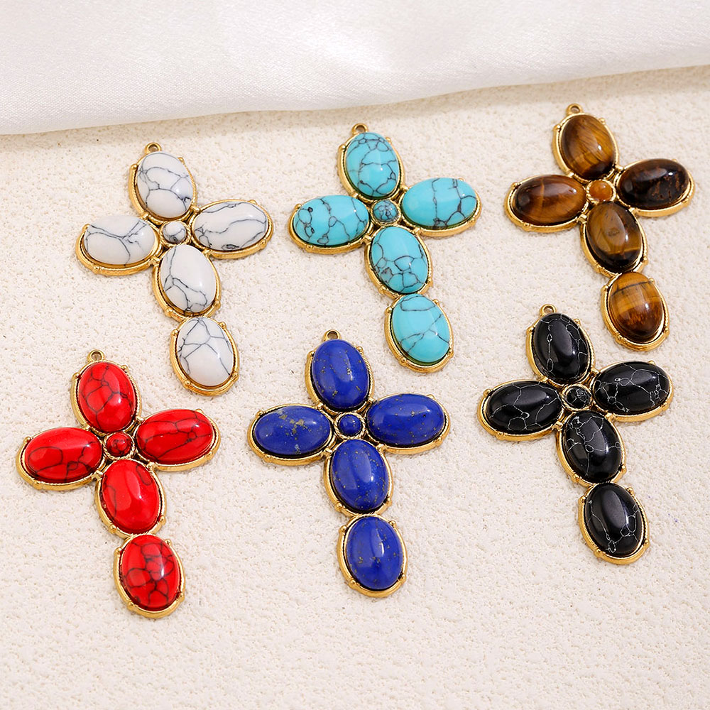 จี้สแตนเลสสตีลทรงกางเขนขนาดใหญ - Vintage Fashion Stores บทวิจารณ์และราคา