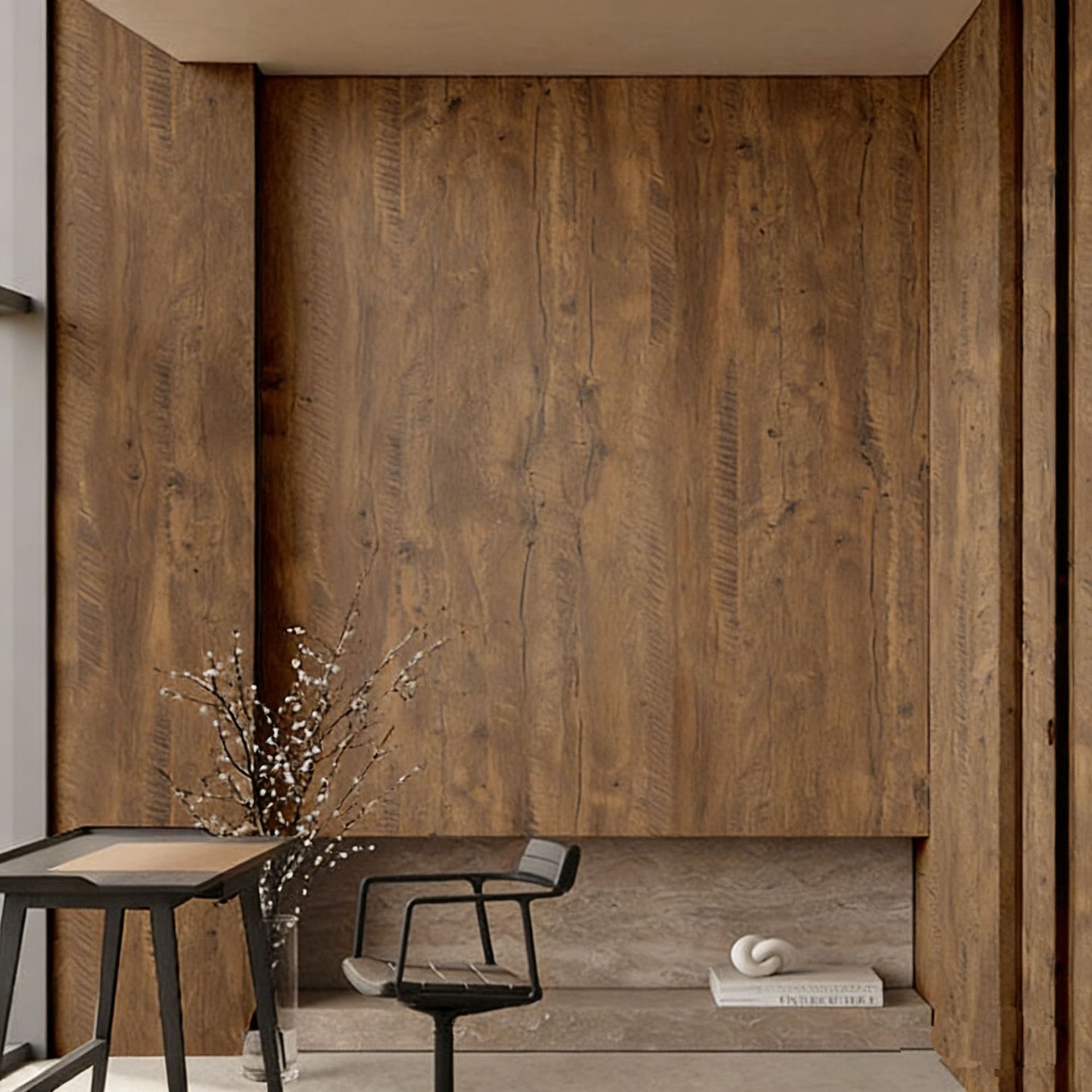 วอลเปเปอร์ลายไม้แบบมีกาวในตัว  - Vintage Fashion Wallpaper บทวิจารณ์และราคา