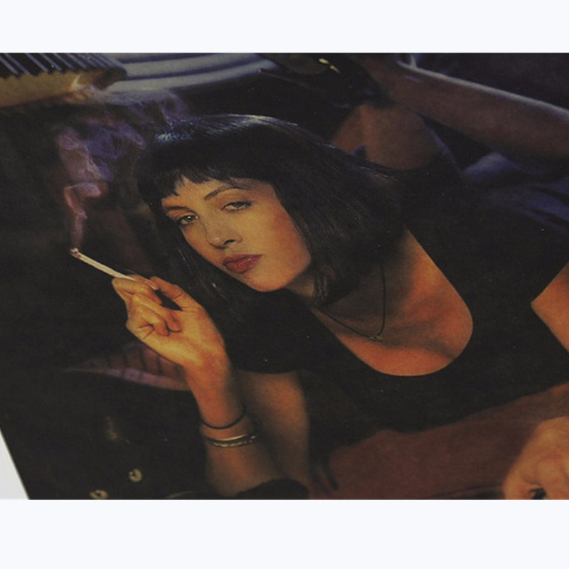 Pulp Fiction โปสเตอร์ Vintage  - Vintage Fashion Wallpaper บทวิจารณ์และราคา