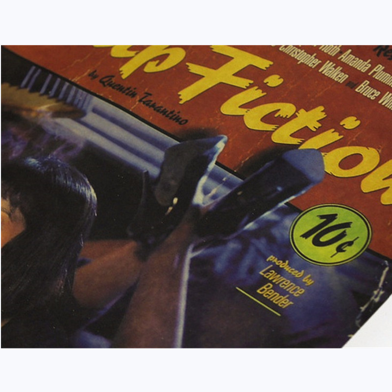 Pulp Fiction โปสเตอร์ Vintage  - Vintage Fashion Wallpaper บทวิจารณ์และราคา