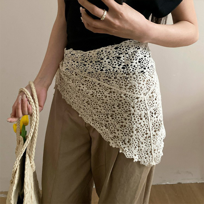 ผ้าพันคอสามเหลี่ยมลายลูกไม้ถัก - Vintage Fashion Looks บทวิจารณ์และราคา