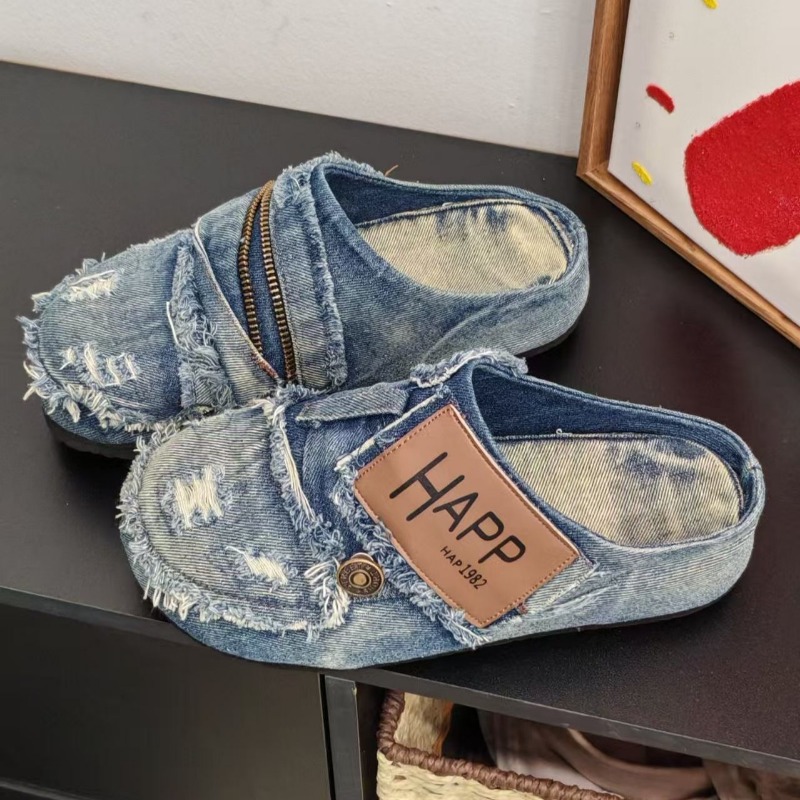 รองเท้าสลิปออนผู้หญิงแบบสวม พื - Vintage Old Fashion บทวิจารณ์และราคา