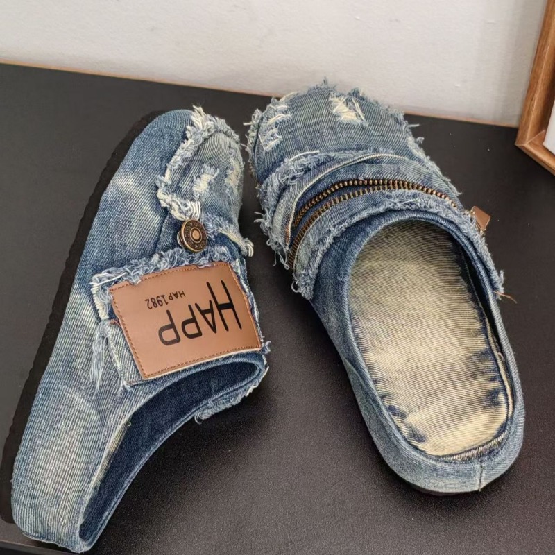 รองเท้าสลิปออนผู้หญิงแบบสวม พื - Vintage Old Fashion บทวิจารณ์และราคา