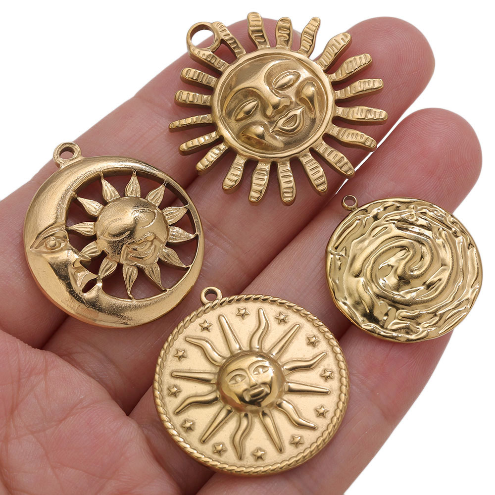 จี้ทอง PVD 5 ชิ้น สแตนเลสสตีล  - Vintage Fashion Stores บทวิจารณ์และราคา
