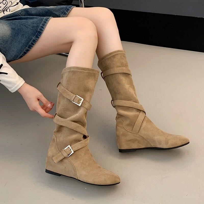 รองเท้าบูทผู้หญิงสไตล์วินเทจ ห - Vintage Old Fashion บทวิจารณ์และราคา