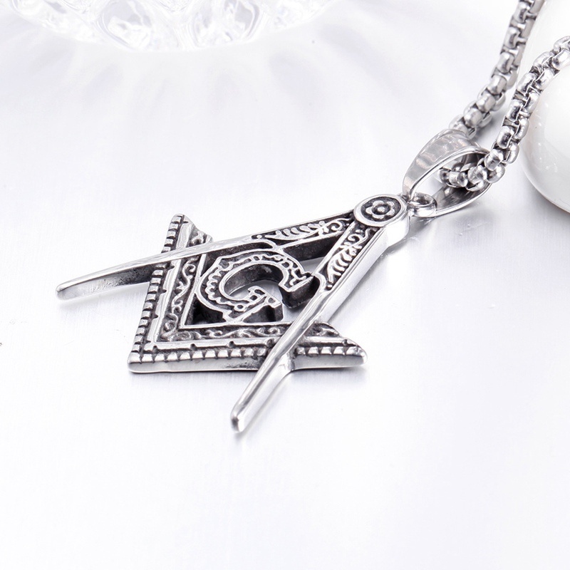 สร้อยคอจี้รูปทรงฟรีเมสัน New A - Vintage Fashion Stuff บทวิจารณ์และราคา
