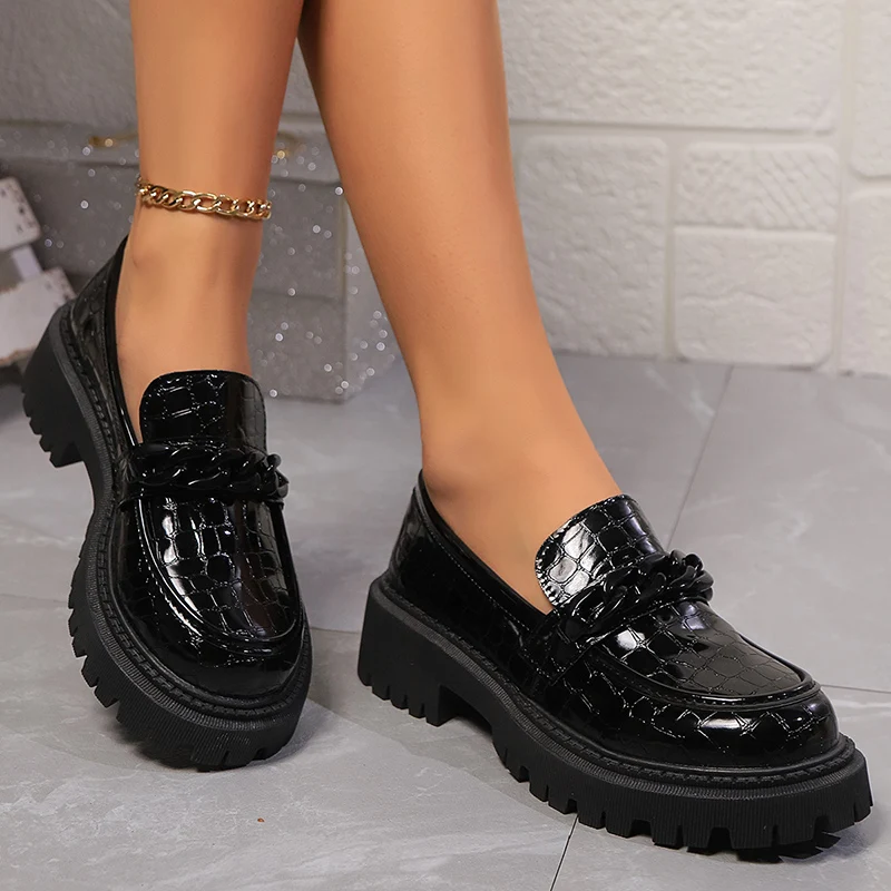 แพลตฟอร์ม Chunky Square Heel L - Vintage Fashion Plus Size บทวิจารณ์และราคา