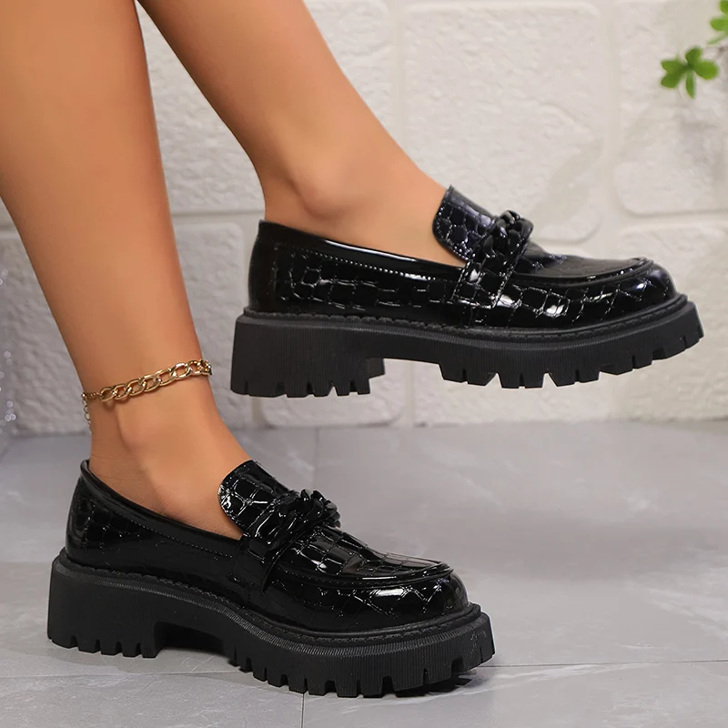 แพลตฟอร์ม Chunky Square Heel L - Vintage Fashion Plus Size บทวิจารณ์และราคา