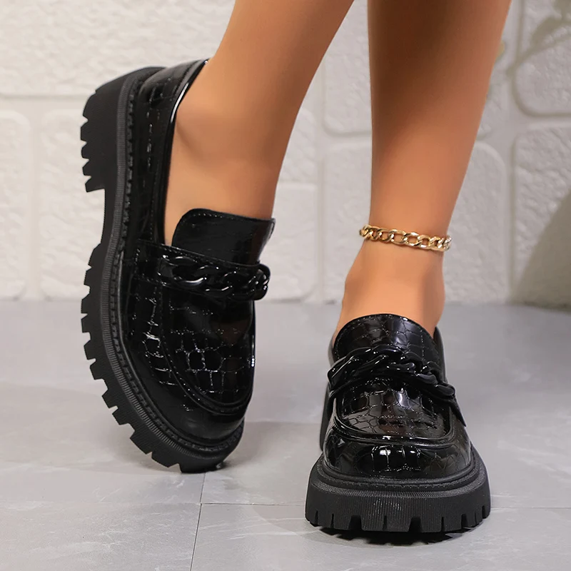 แพลตฟอร์ม Chunky Square Heel L - Vintage Fashion Plus Size บทวิจารณ์และราคา