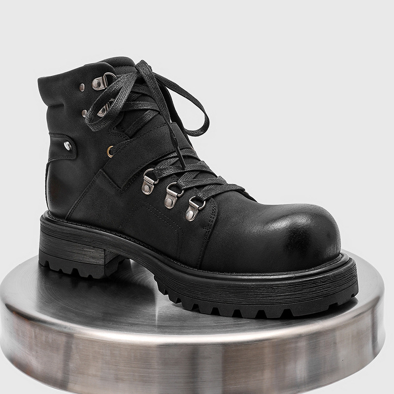 รองเท้าบูทหนังผู้ชาย แบรนด์เนม - Vintage Old Fashion บทวิจารณ์และราคา