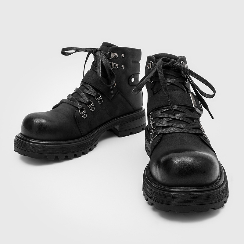 รองเท้าบูทหนังผู้ชาย แบรนด์เนม - Vintage Old Fashion บทวิจารณ์และราคา
