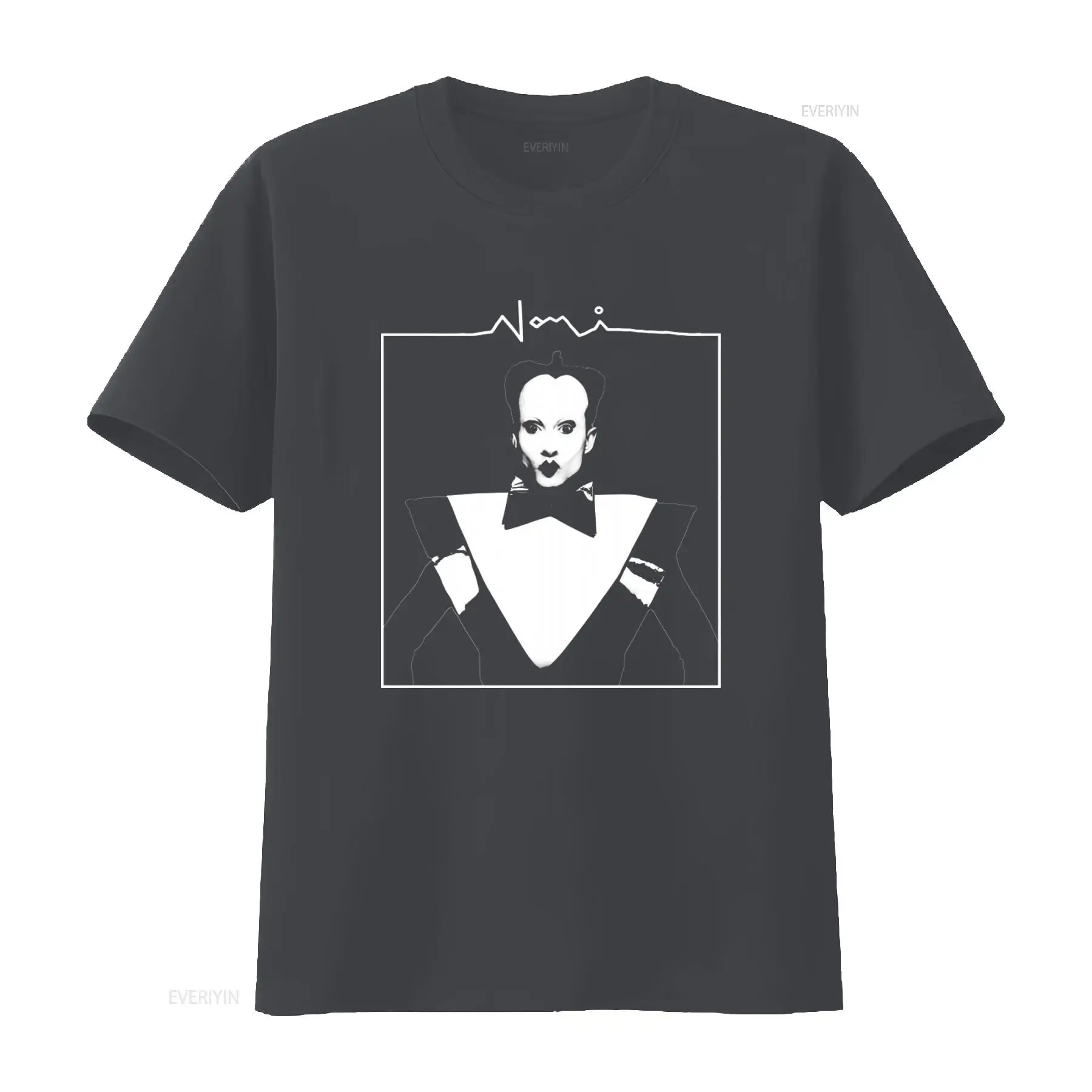 เสื้อยืดผู้ชายพิมพ์ลายหน้า Kla - Vintage Fashion Looks บทวิจารณ์และราคา