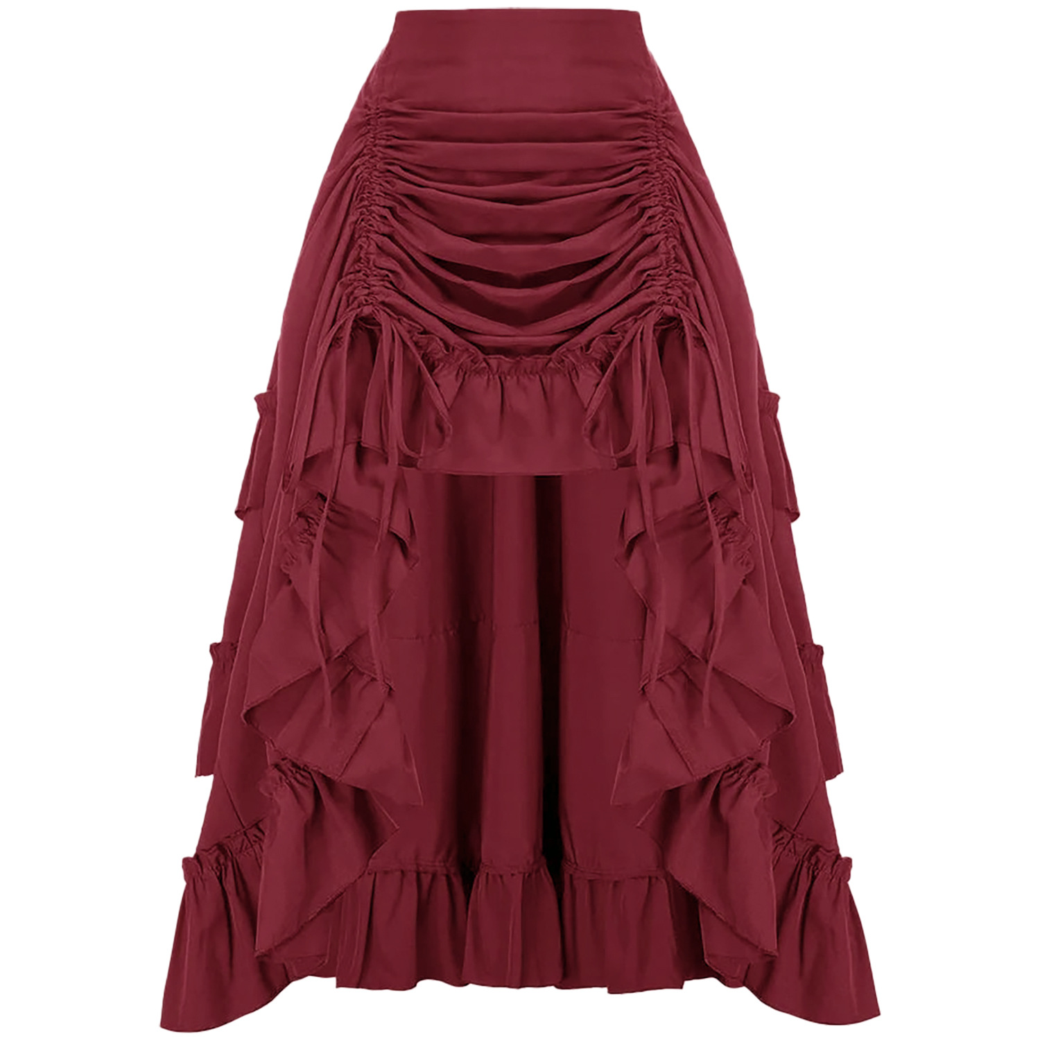 กระโปรงยาวทรงวิคตอเรียนเอวสูงแ - Vintage Fashion Stores บทวิจารณ์และราคา