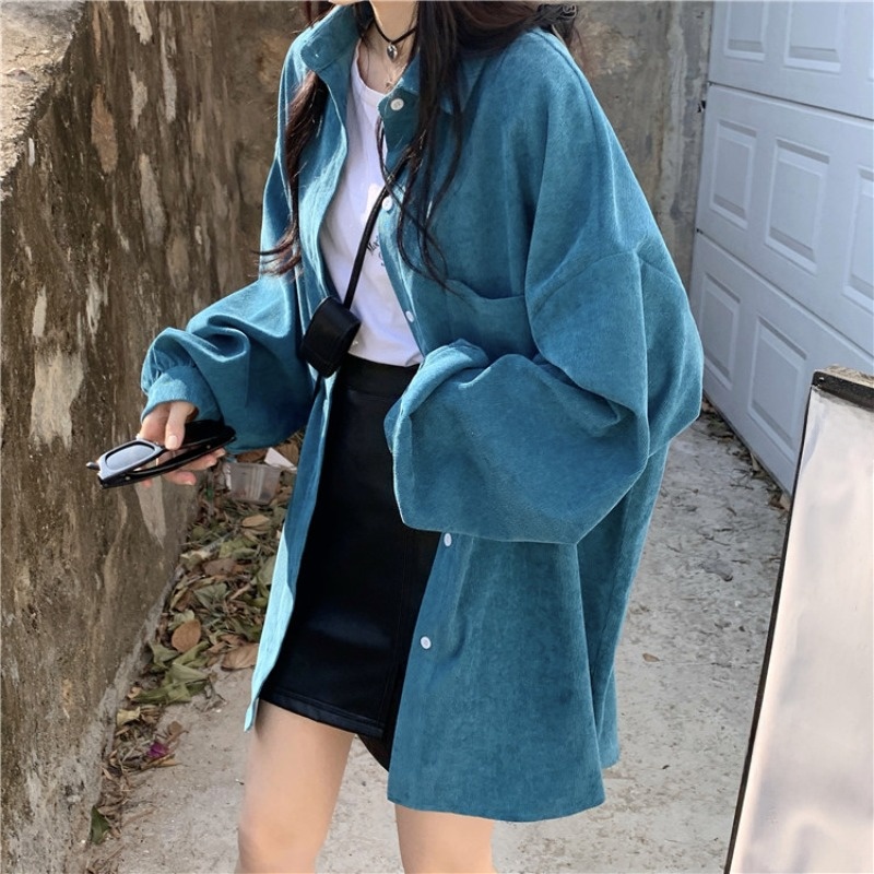 เสื้อแจ็คเก็ตแขนยาวทรงหลวม สไต - Vintage Fashion Hong Kong บทวิจารณ์และราคา