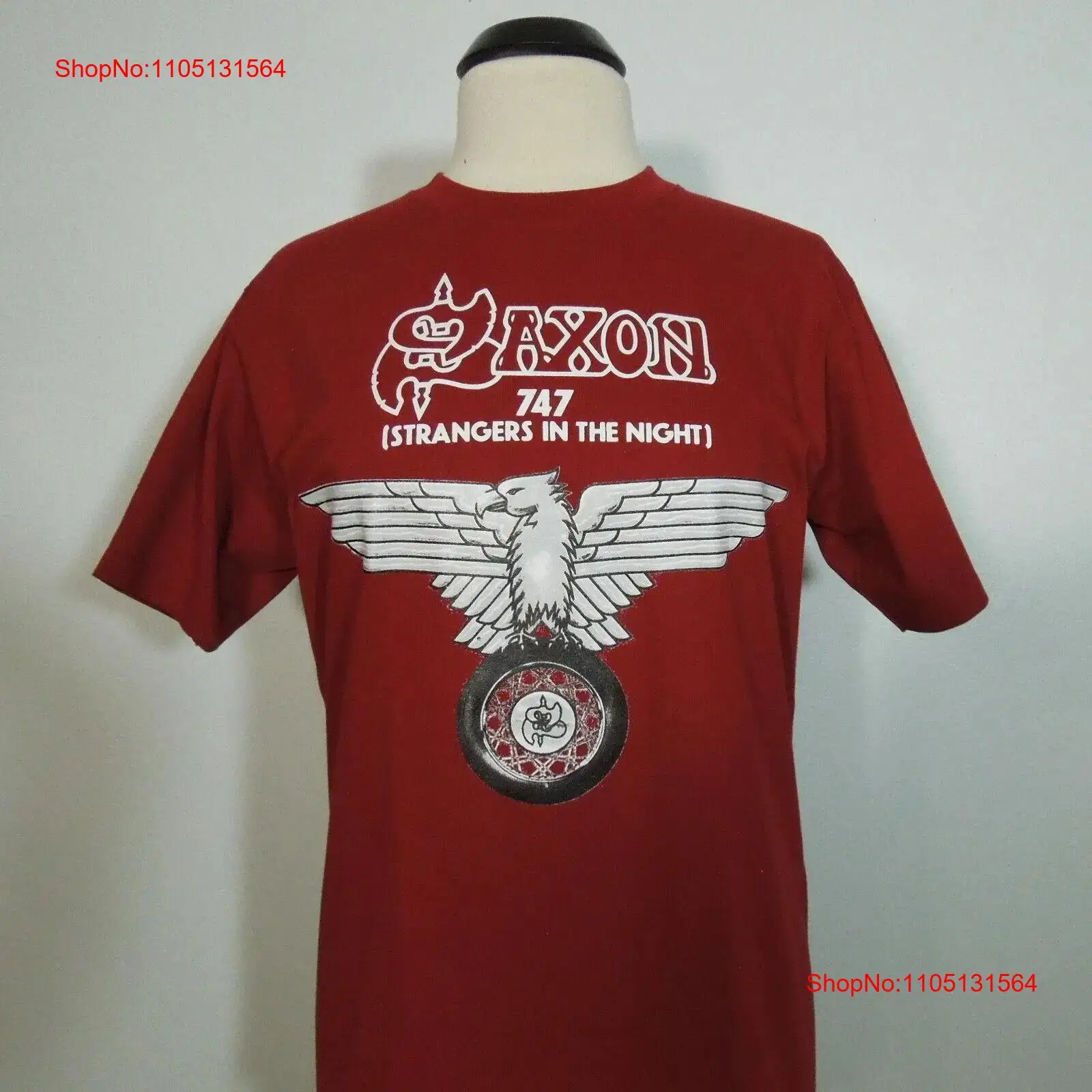 เสื้อยืด SAXON 747 Strangers I - Vintage Fashion Logo บทวิจารณ์และราคา