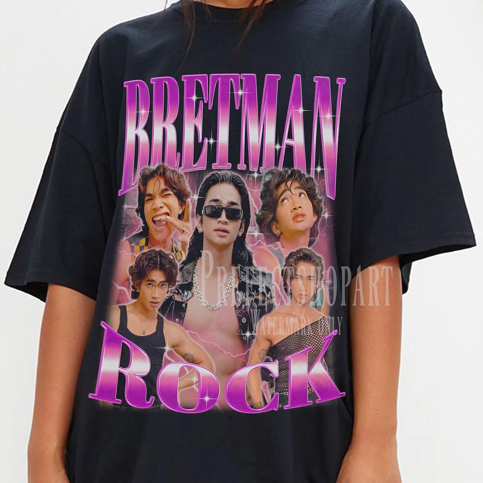 เสื้อยืด Bretman Rock Retro สไ - Vintage Fashion Influencer บทวิจารณ์และราคา