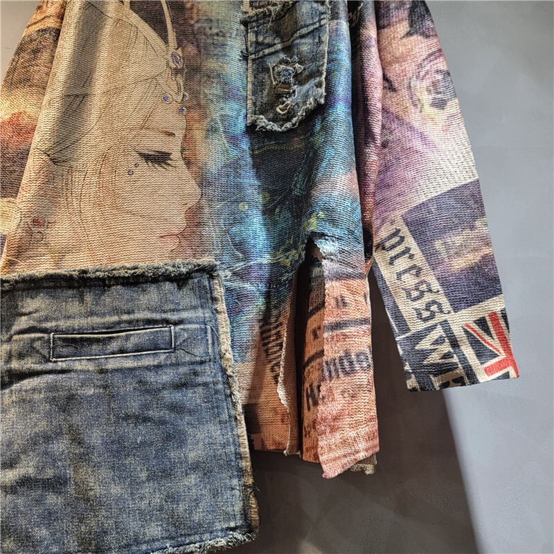 เสื้อสเวตเตอร์ไหมพรม WTHT แฟชั - Vintage Fashion Influencer บทวิจารณ์และราคา