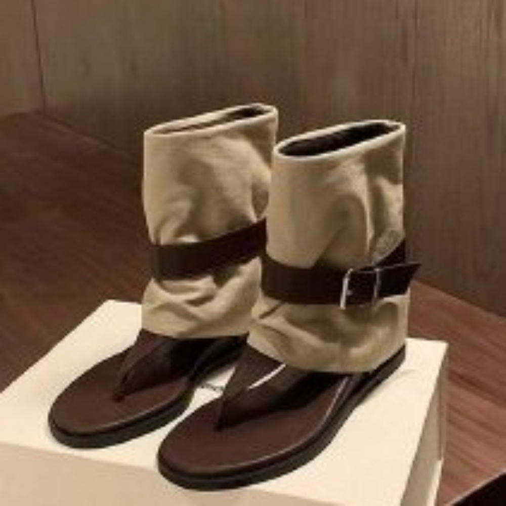 รองเท้าแตะแบบมีห่วงรัดนิ้วเท้า - Vintage Old Fashion บทวิจารณ์และราคา